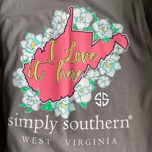 Simply Southern West Virginia tee size medium